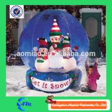 Esfera inflável gigante da neve do globo da neve do globo feito sob encomenda da neve para a venda